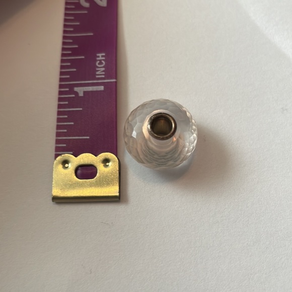 Trollbeads Rose Quartz bead. Very light pink, almost clear. New. - Picture 3 of 3